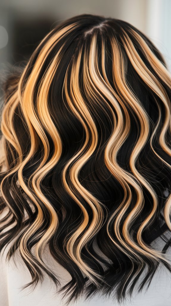 bold blonde hair highlights