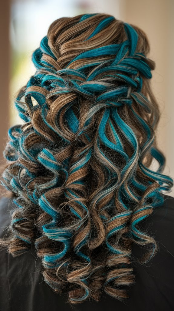 bold blue teal accents