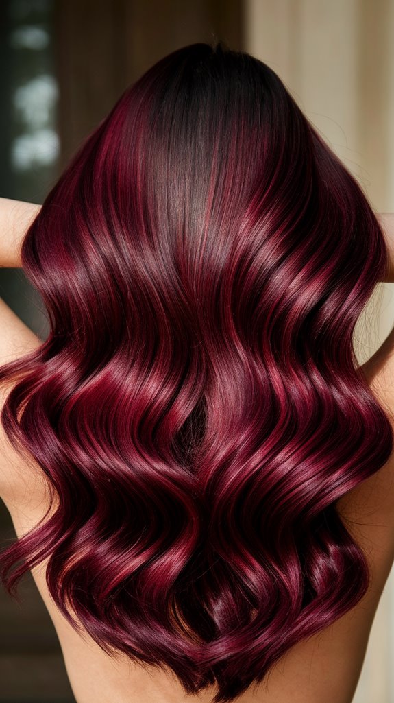 bold burgundy for confidence