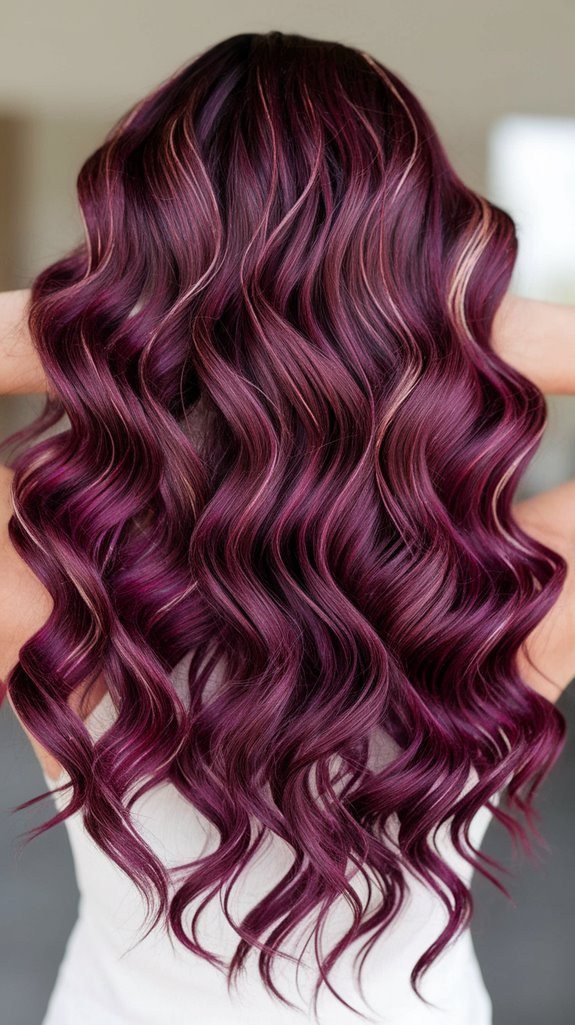 bold burgundy with elegance