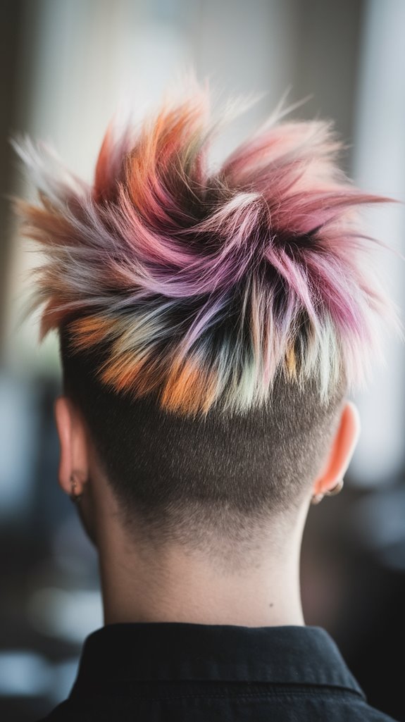 bold edgy hairstyle choice