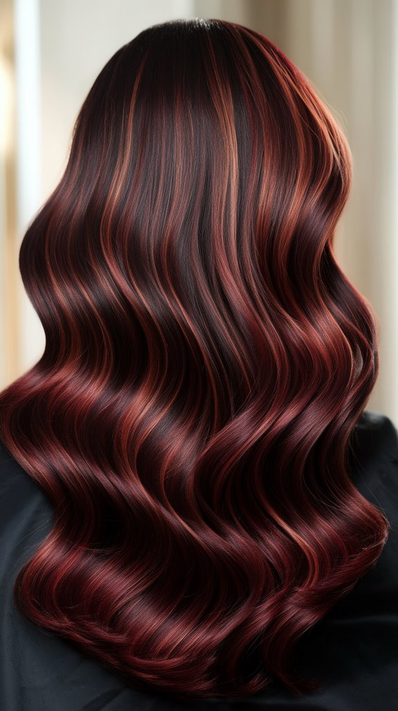bold elegant dark red