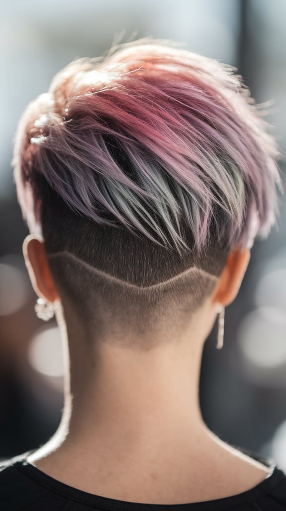 bold hairstyle with attitude