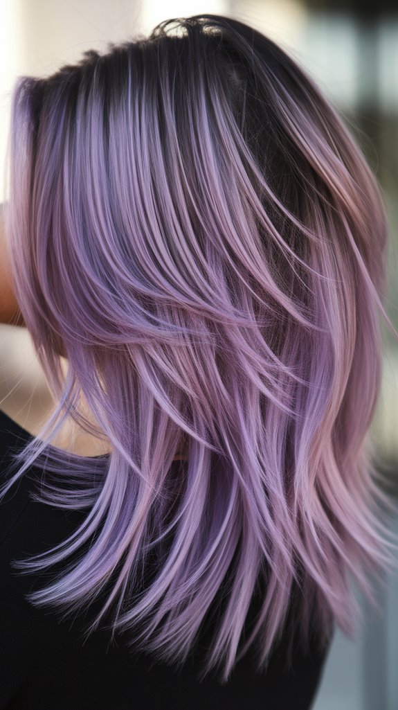 bold jewel toned lavender hues