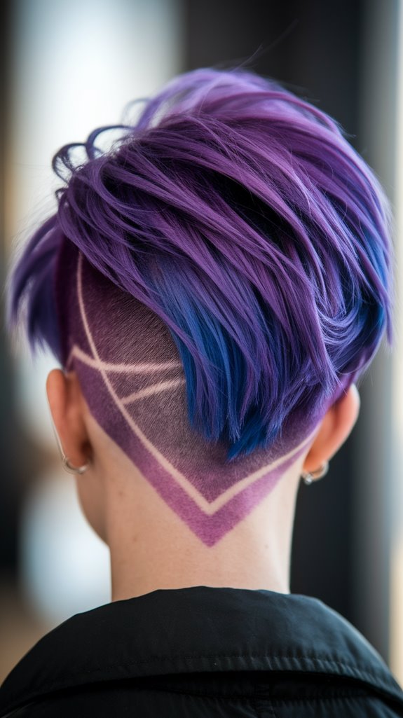 bold modern short hairstyle