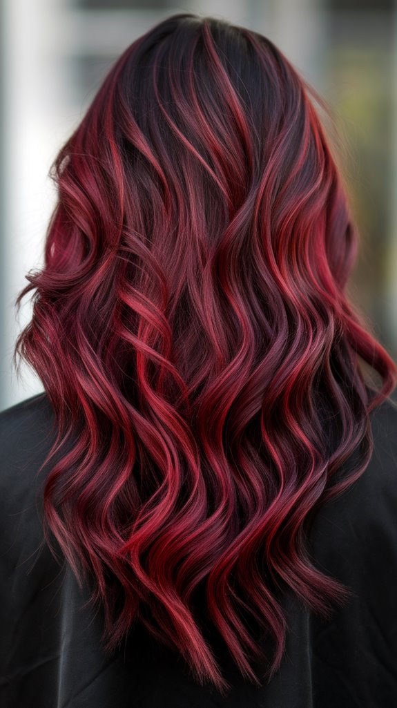 bold mysterious dark red