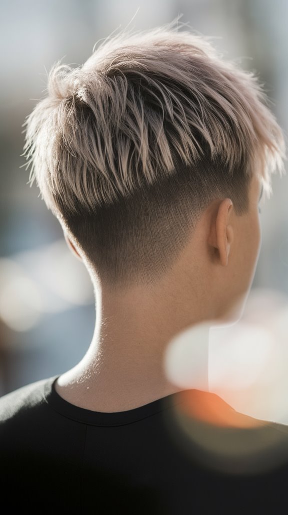 bold short hairstyle choice