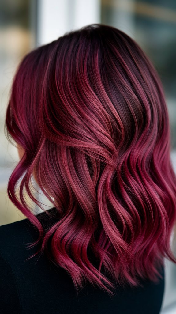 bold vibrant burgundy elegance