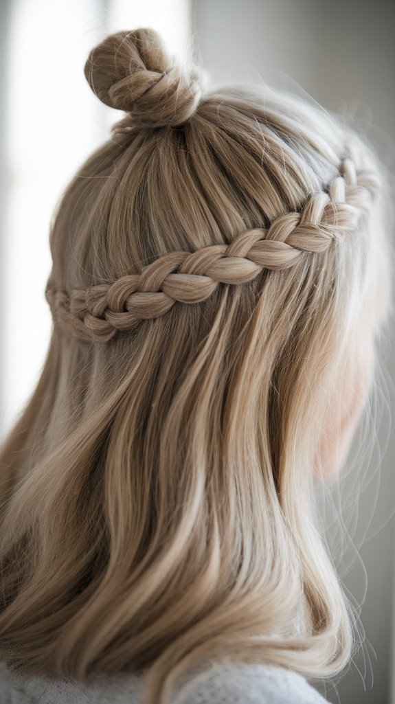 braided bun hairstyle tutorial
