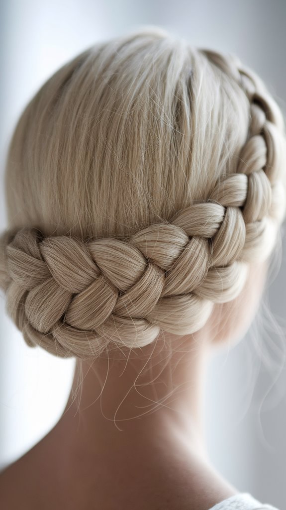 braided crown hairstyle technique