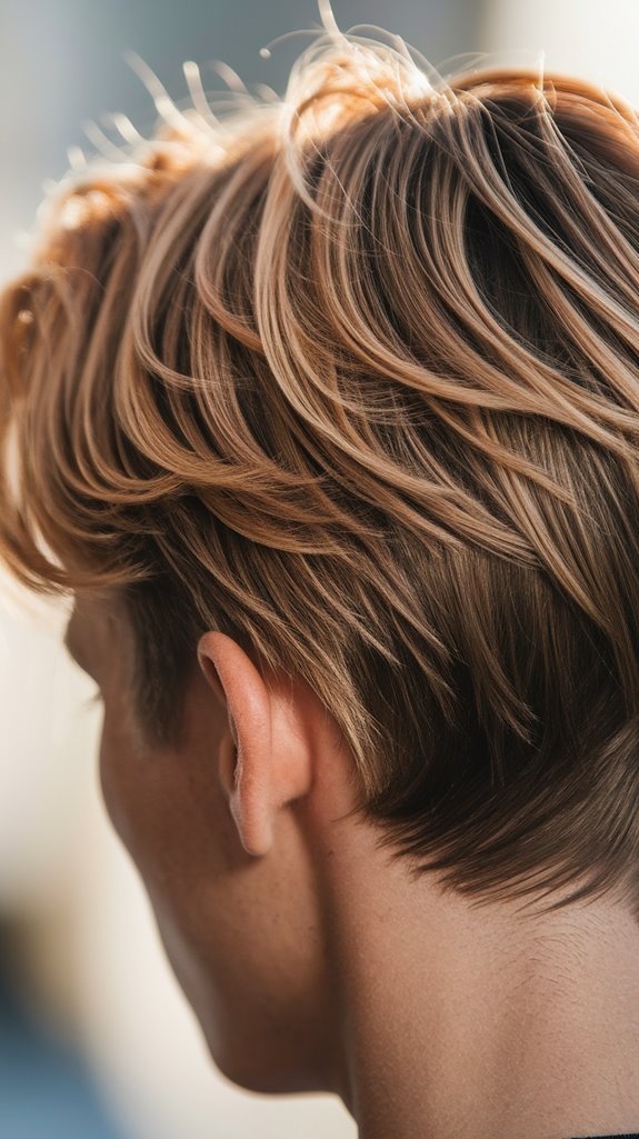 brunette with caramel highlights