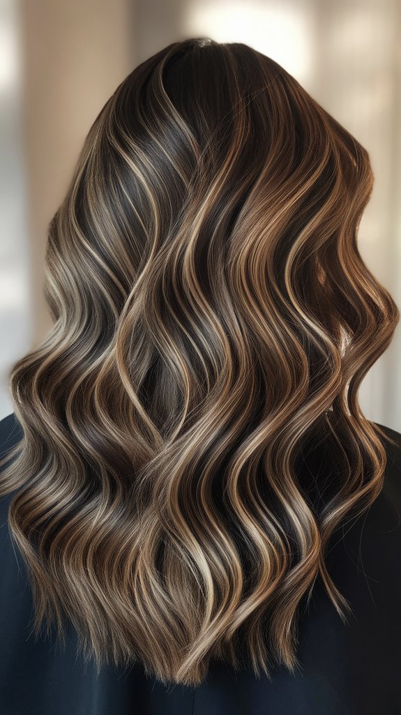 caramel coffee hair highlights