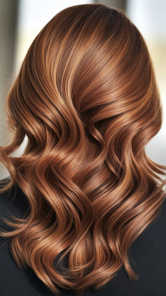 caramel highlights enhance brown