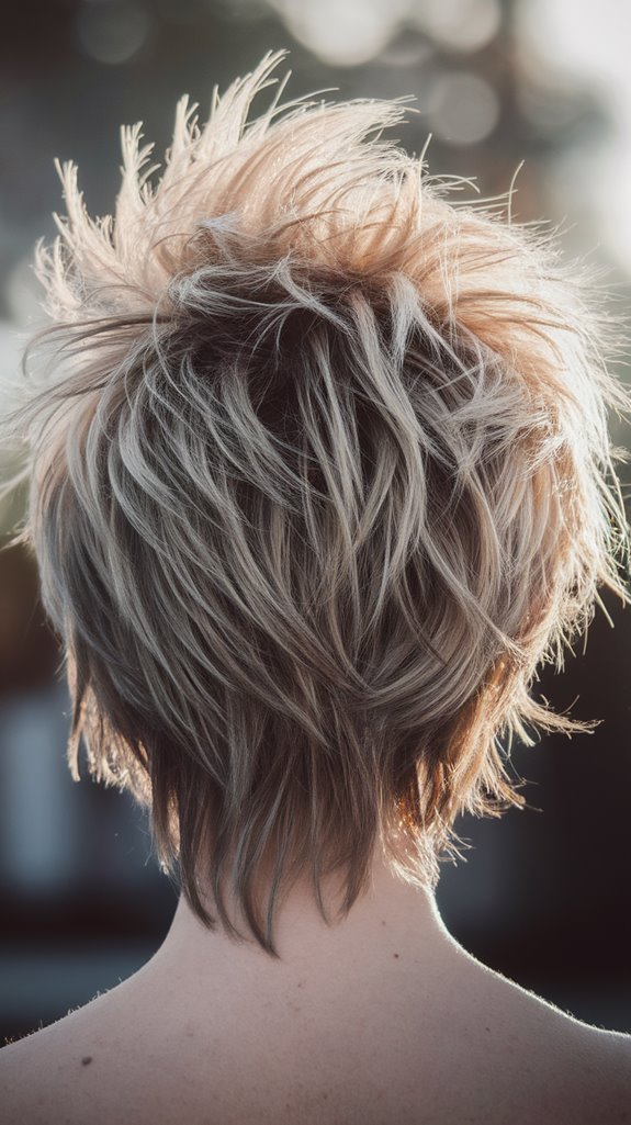 casual vibrant tousled hairstyle