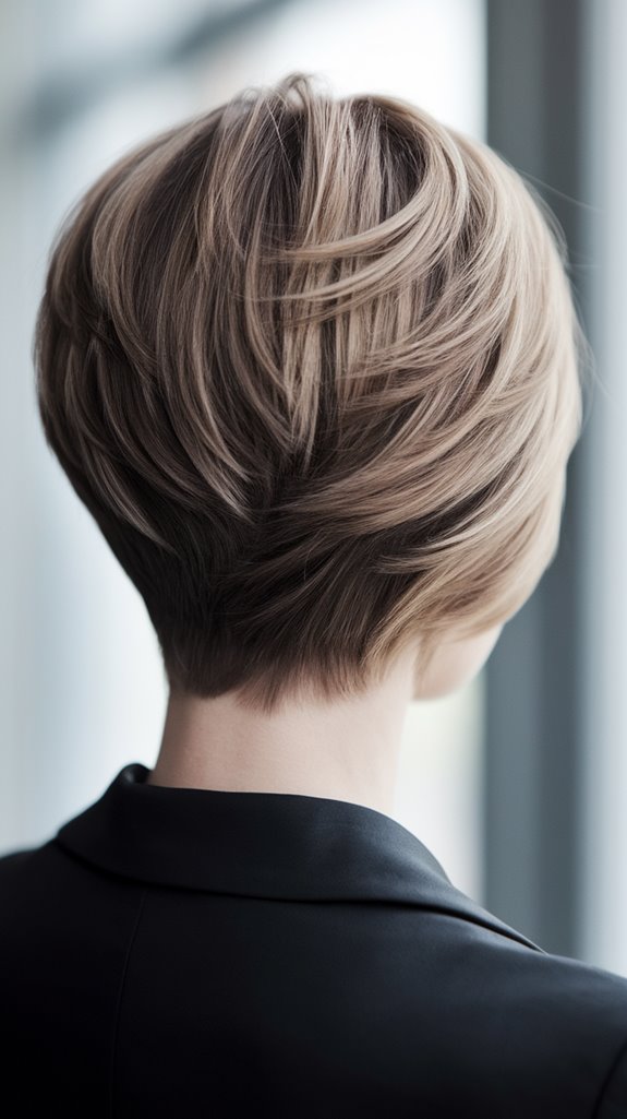 chic asymmetrical long pixie