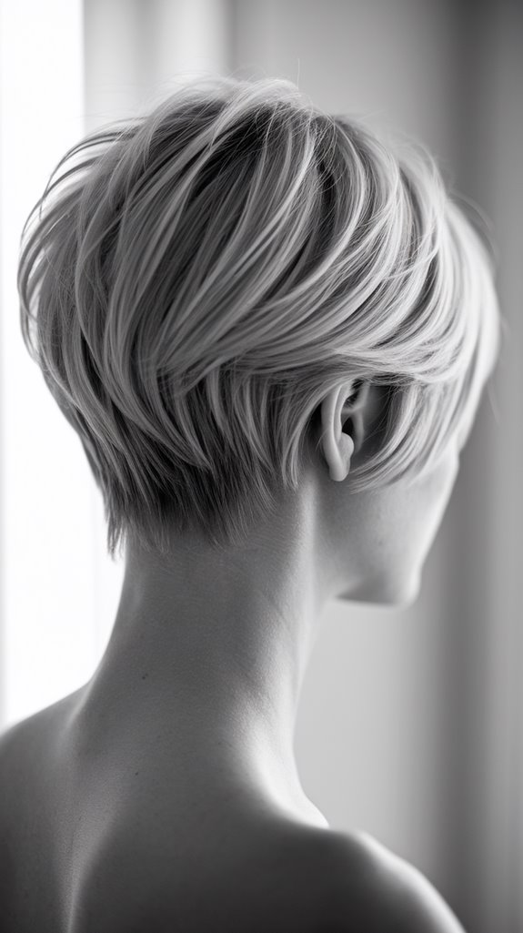chic asymmetrical short hairstyle