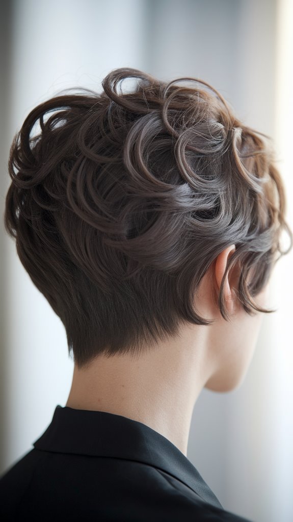 chic layered pixie hairstyle