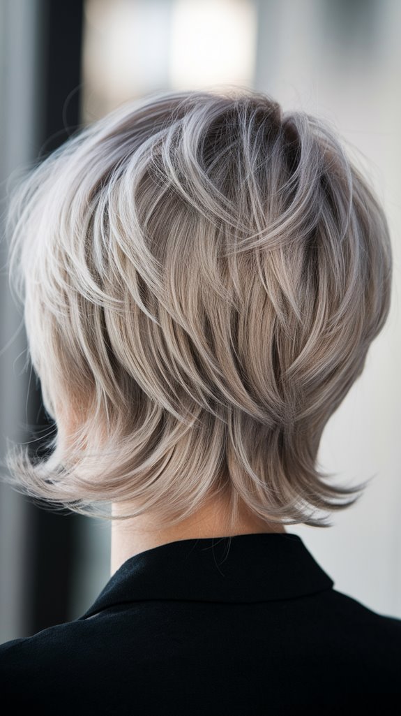 chic long pixie hairstyle