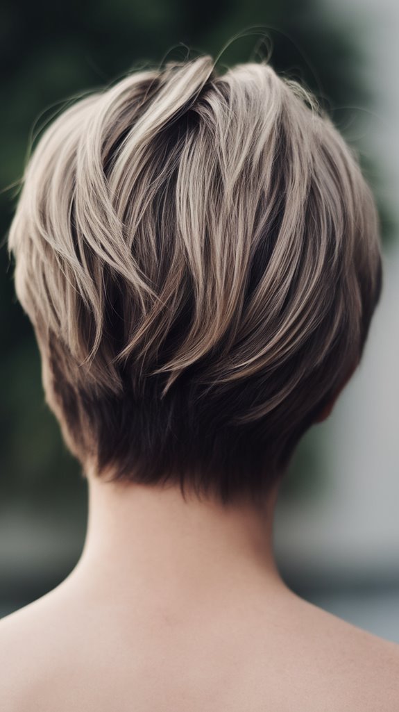 chic pixie haircut bangs