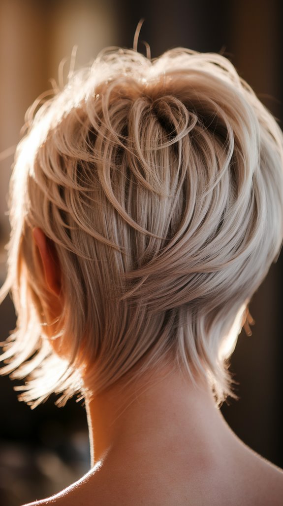 chic short hairstyle design