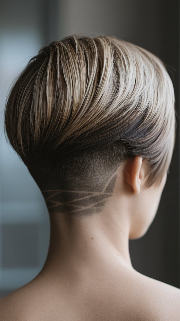 chic undercut pixie hairstyle