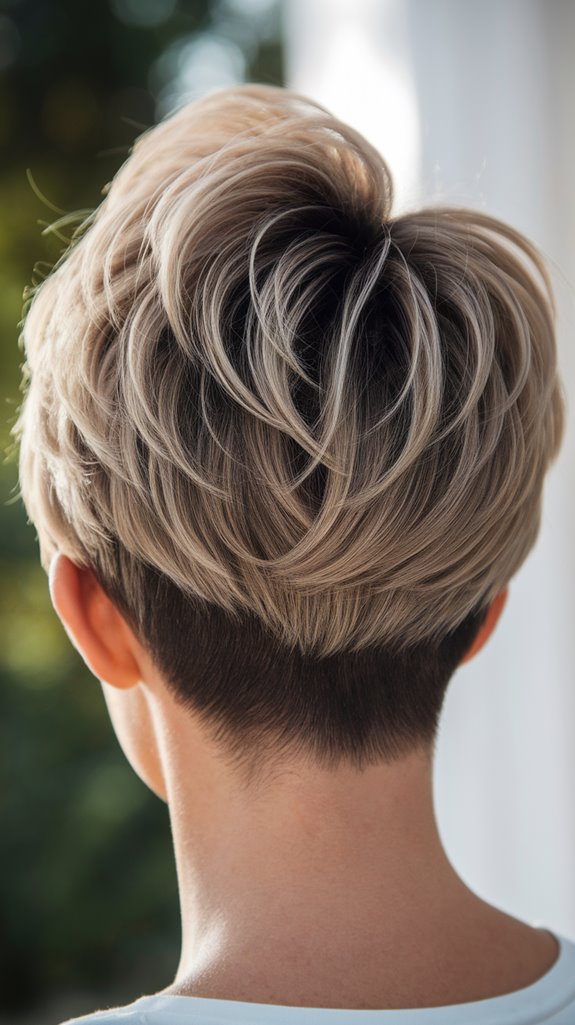 chic uneven short hairstyle