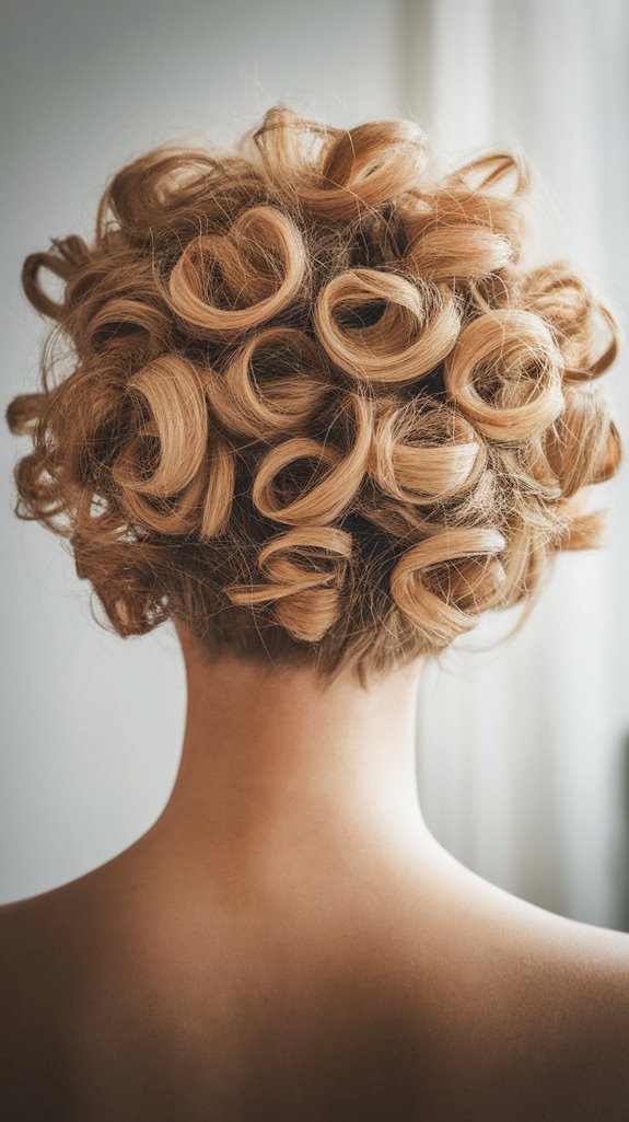 chic vintage curly hairstyle