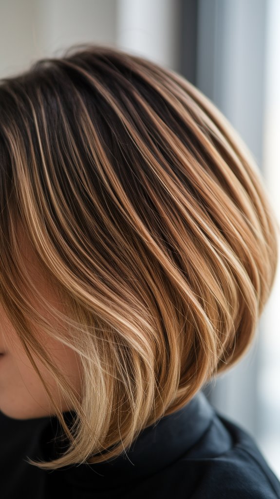 chocolate caramel balayage elegance