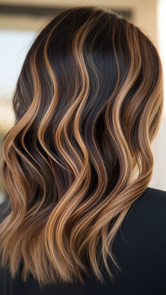 chocolate caramel hair highlights