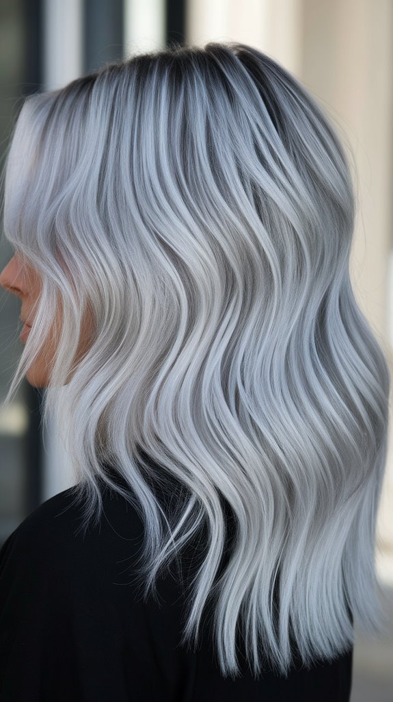 cool ash blonde elegance