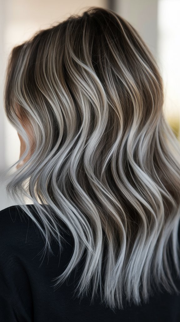 cool ash brown highlights