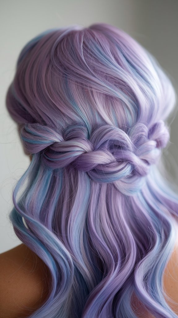 cosmic lavender mermaid hair