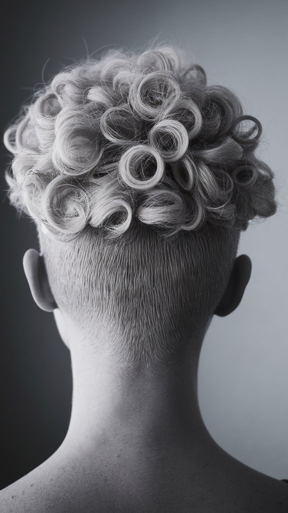 curly asymmetrical pixie hairstyle