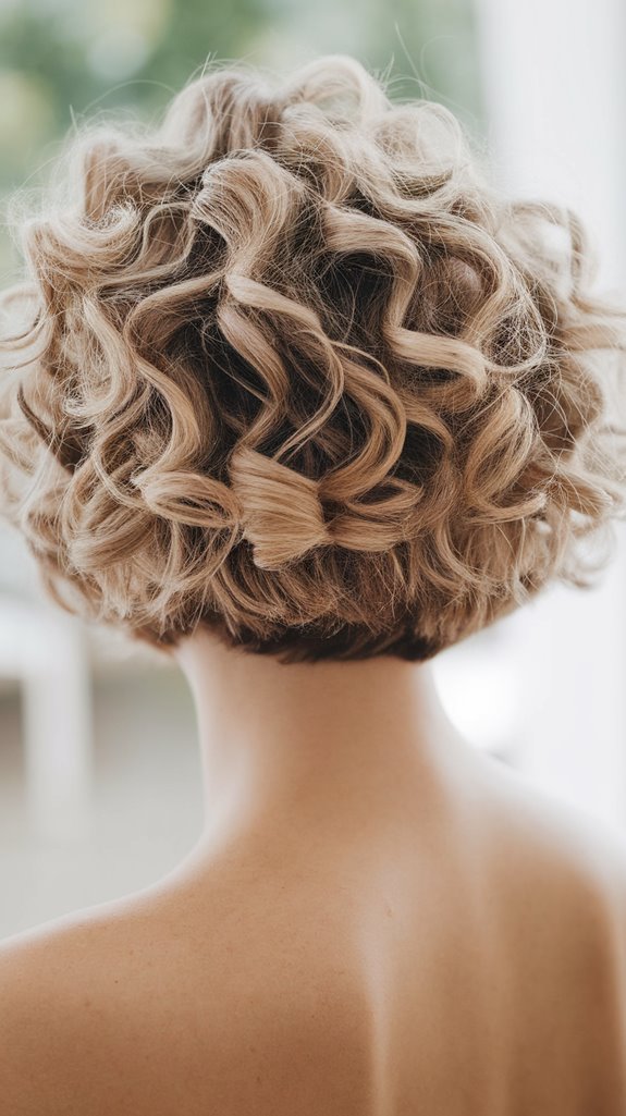 curly bob hairstyle for fine hair