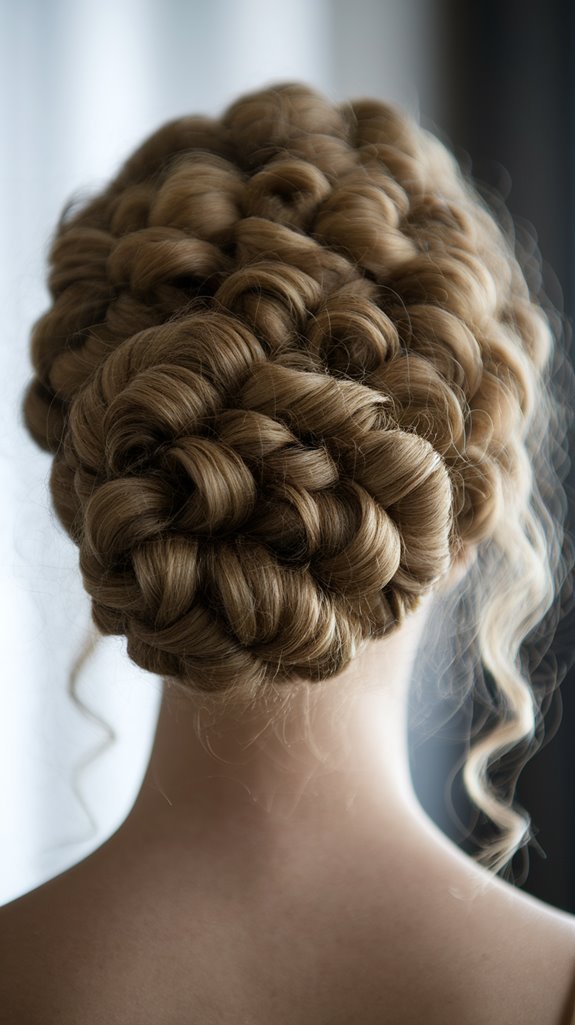 curly bun styling techniques