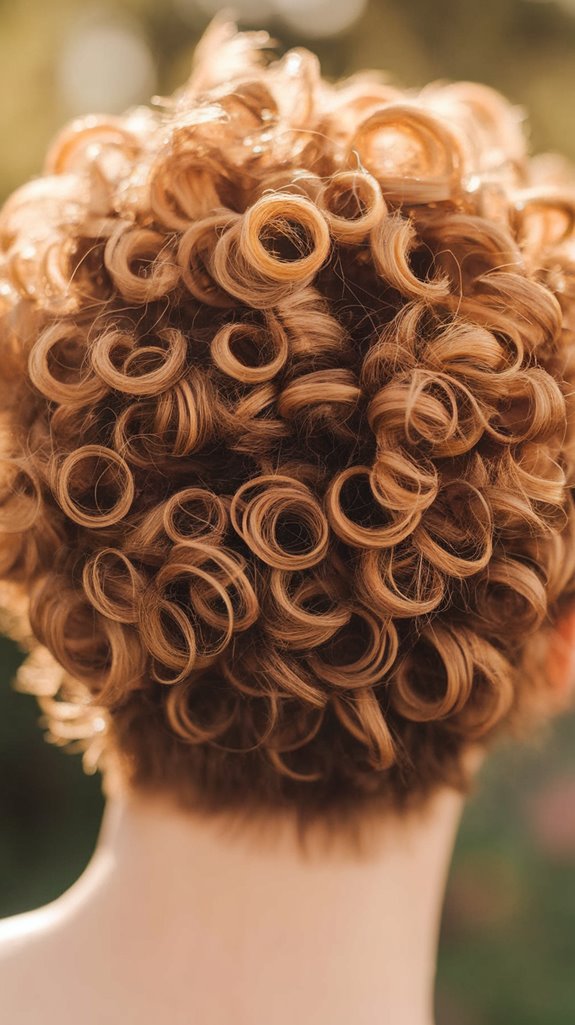 curly textured pixie hairstyle