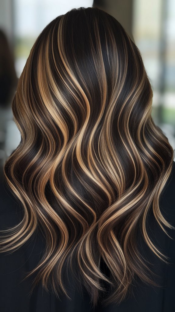 dimensional warm chocolate hues