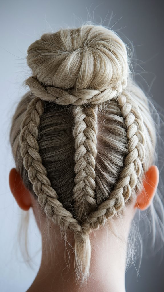 double dutch bun hairstyle