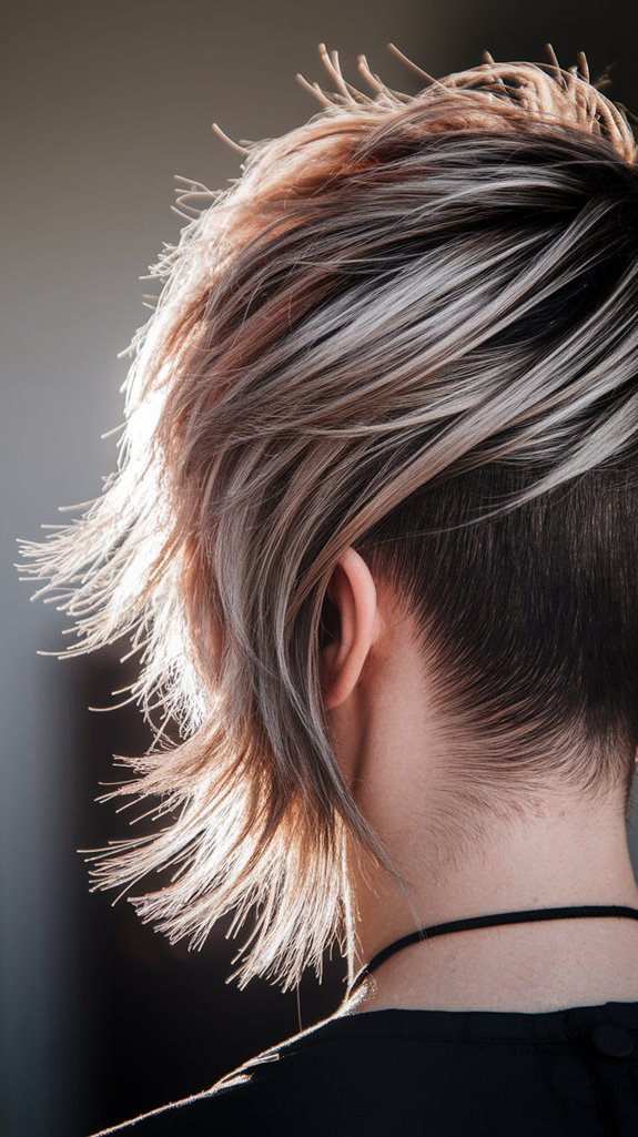 edgy asymmetrical short hairstyle