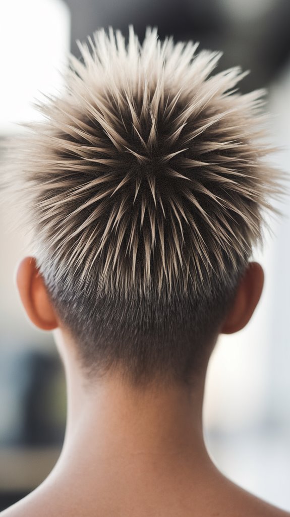 edgy short hairstyle choice