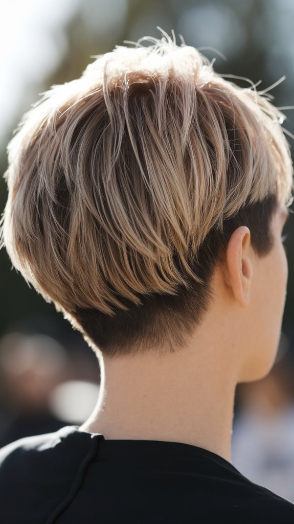 edgy stylish short hairstyle