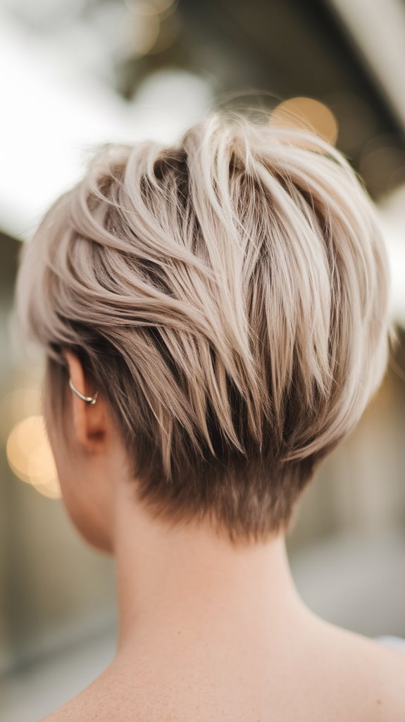 edgy stylish uneven cut