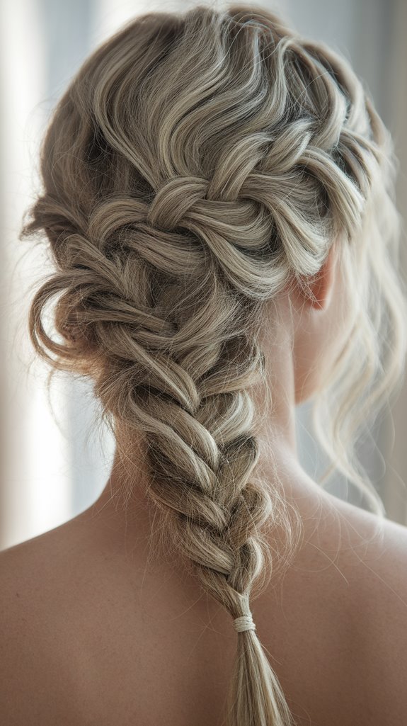 effortless boho fishtail braid