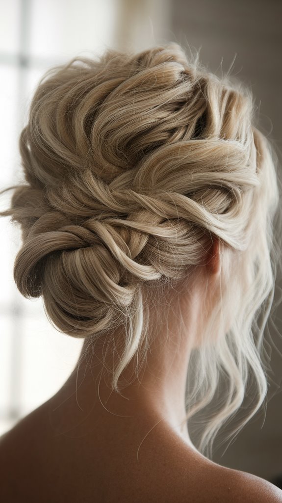 effortless chic tousled updo