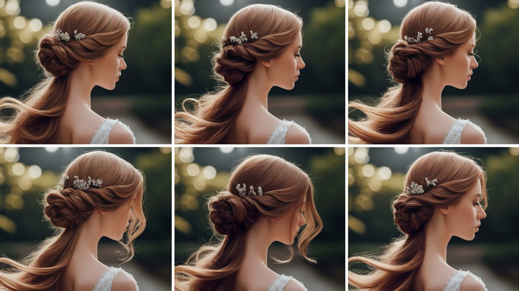 effortless long hair updos