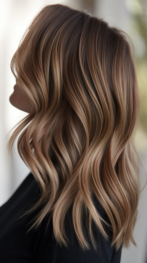 effortless mocha ombre elegance