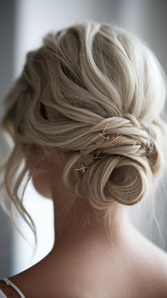 effortless playful pin tucked bun