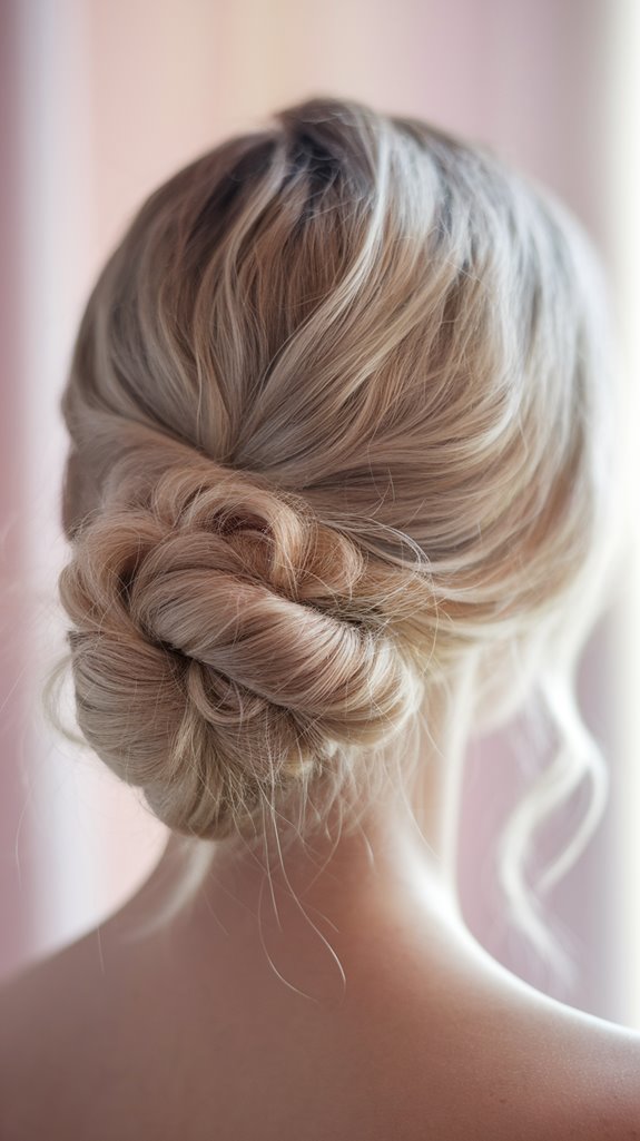 effortlessly chic romantic updo