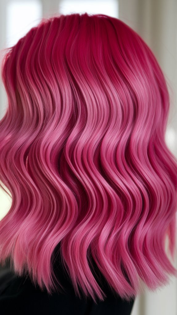 electric pink bold roots