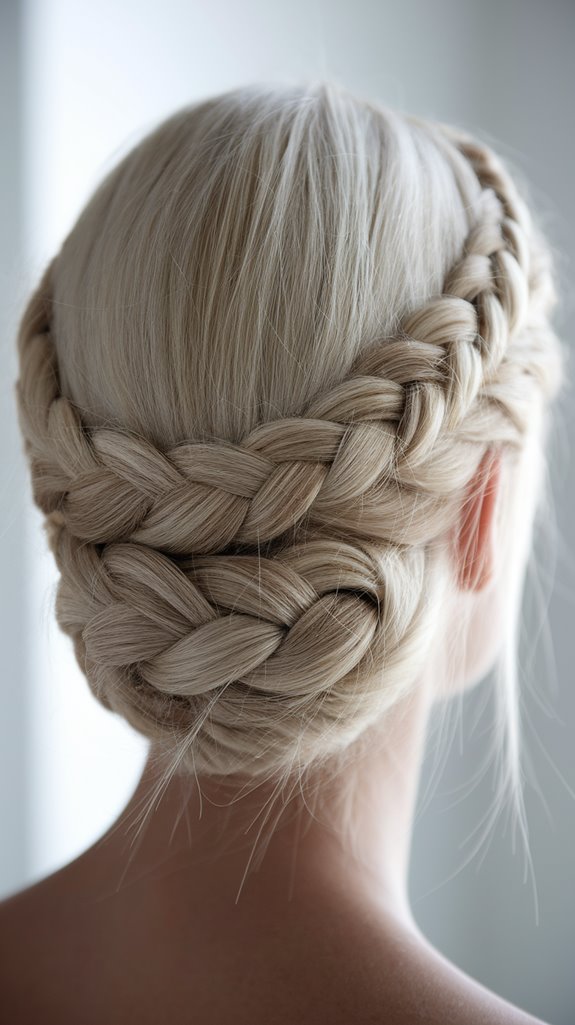 elegant braided crown hairstyle